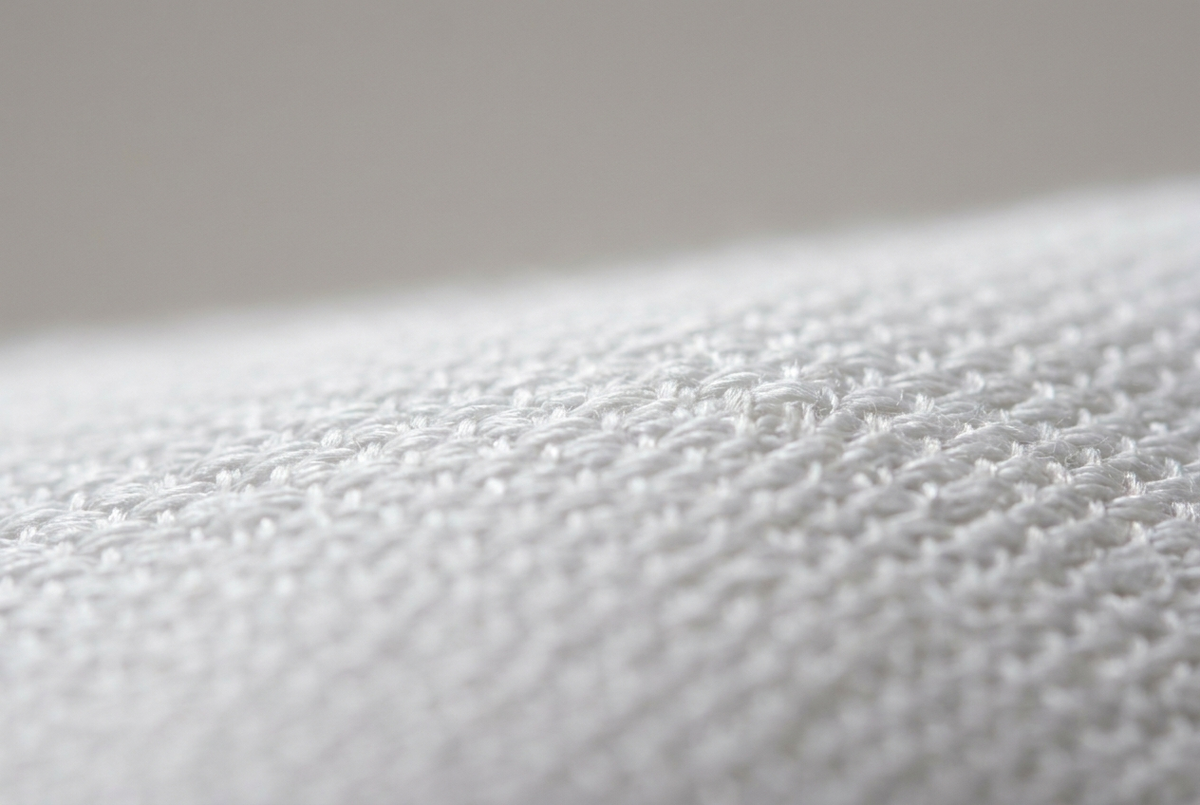 Non-iron shirt fabric close-up