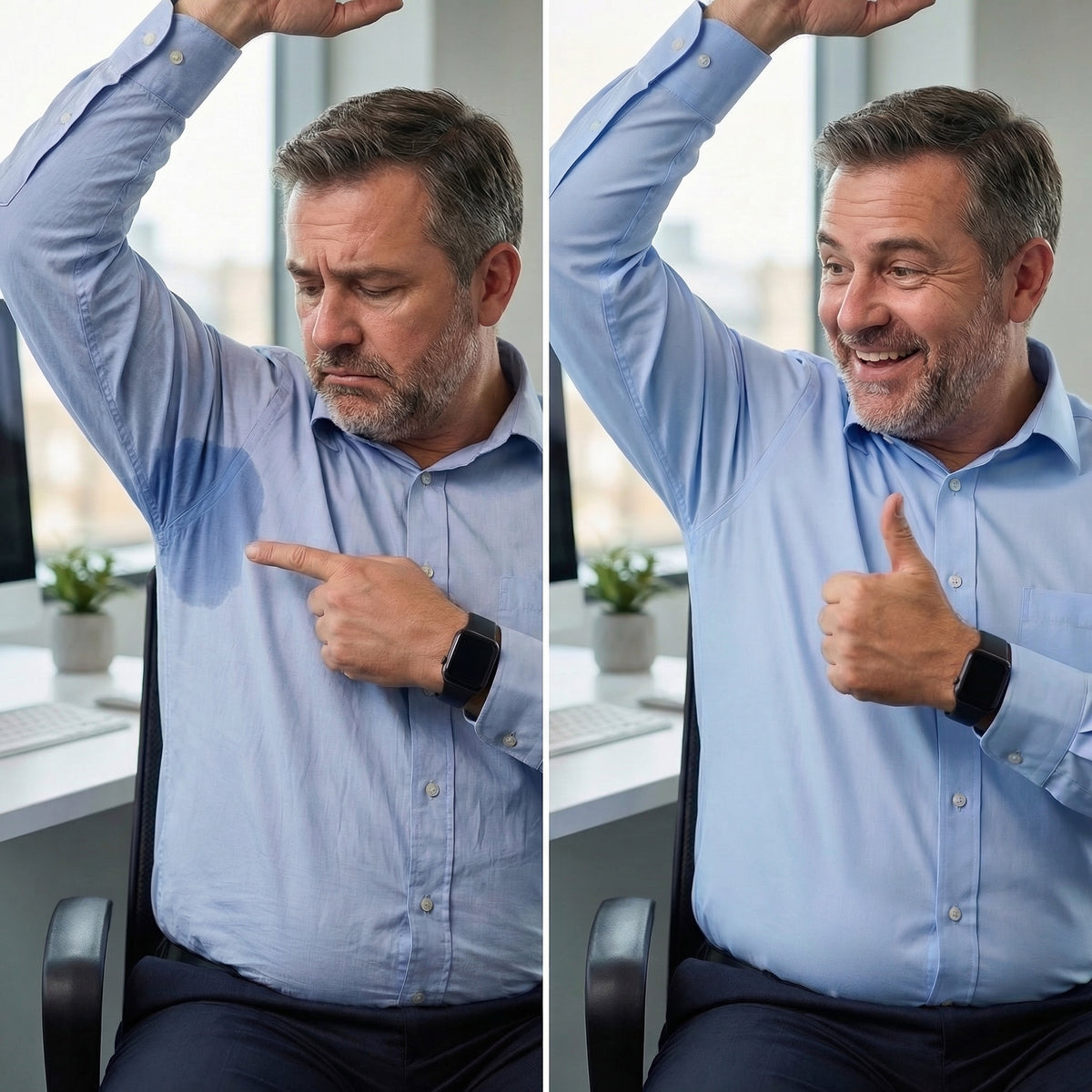 TrueFords wrinkle-free shirt back view showing tailored cut