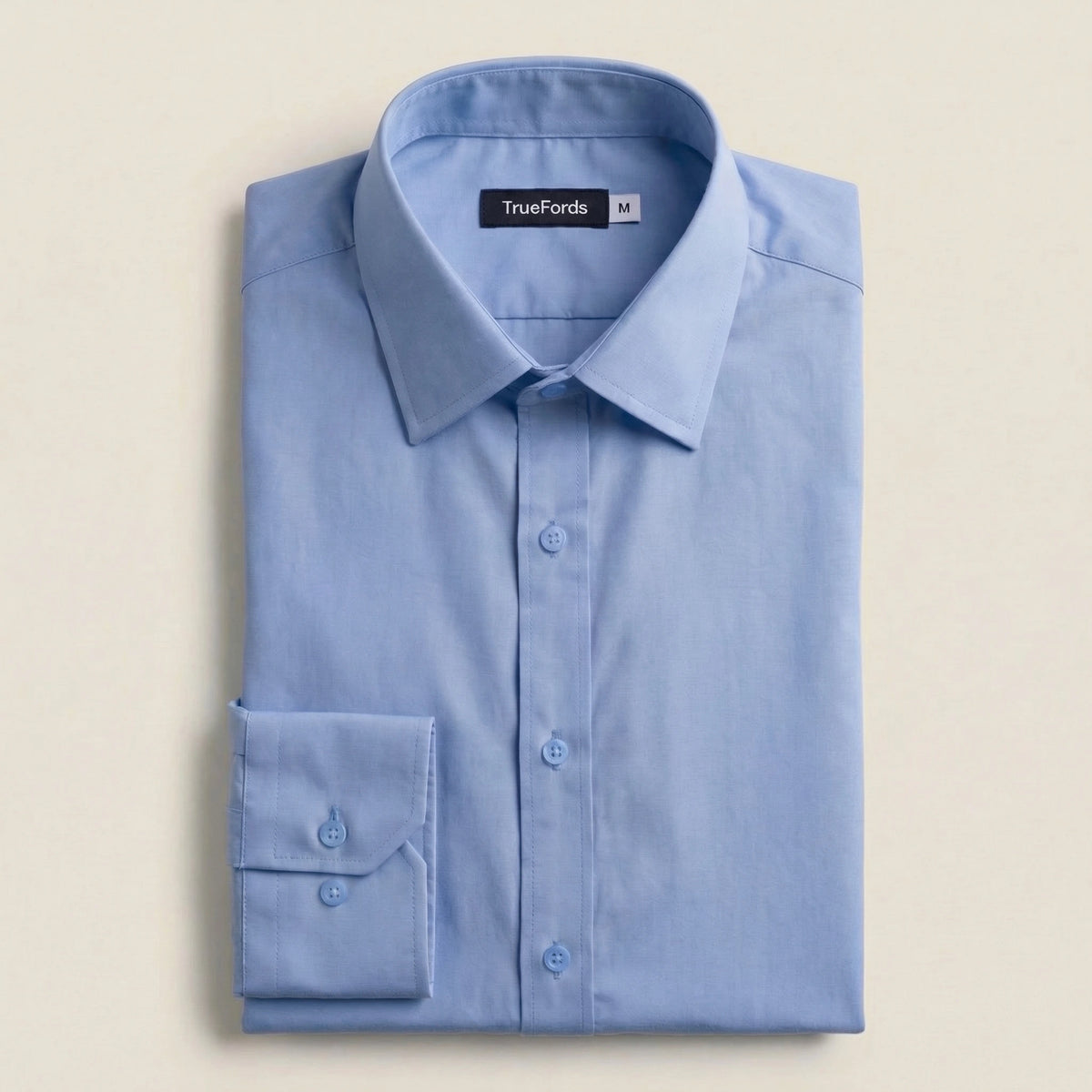 TrueFords wrinkle-free shirt comparison with regular cotton shirt
